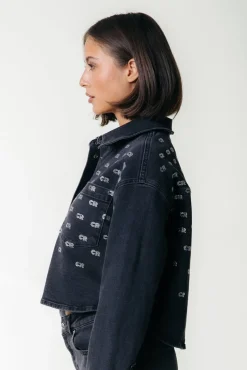 Blouses*Colourful Rebel Billie Denim Blouse | Dark grey denim Darkgreydenim