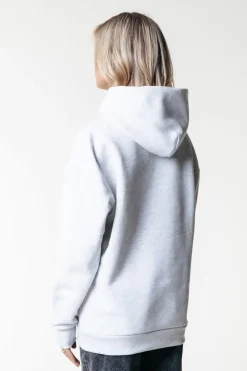 Hoodies*Colourful Rebel Bold Embro Logo Hoodie | Light grey melange Lightgreymelange