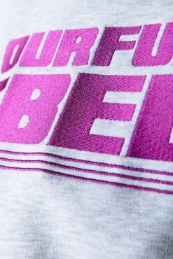 Hoodies*Colourful Rebel Bold Embro Logo Hoodie | Light grey melange Lightgreymelange