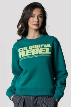 Truien*Colourful Rebel Puff Logo Sweat | Shady Green Shadygreen