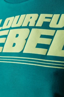 Truien*Colourful Rebel Puff Logo Sweat | Shady Green Shadygreen