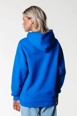 Hoodies*Colourful Rebel Sleeve Logo Hoodie | Deep blue Deepblue