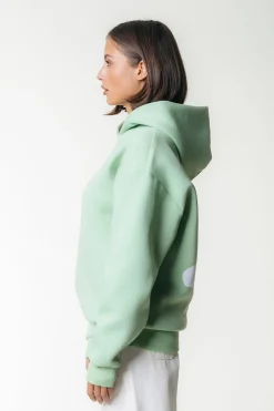 Hoodies*Colourful Rebel Flower Hoodie | Soft Green Softgreen