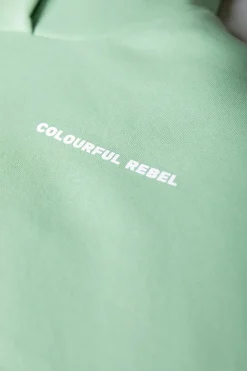 Hoodies*Colourful Rebel Flower Hoodie | Soft Green Softgreen