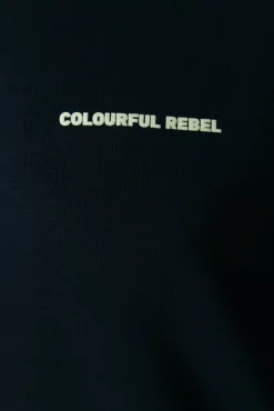 Hoodies*Colourful Rebel Flower Shapes Hoodie | Black