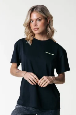 T-shirts*Colourful Rebel Flower Shapes T-shirt | Black