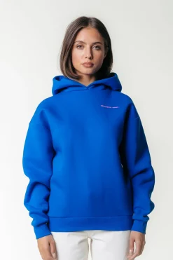 Hoodies*Colourful Rebel Flower Square Hoodie | Blue