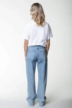 Broeken*Colourful Rebel Gaias High Rise Denim | Denim blue Denimblue
