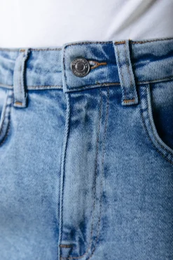 Broeken*Colourful Rebel Gaias High Rise Denim | Light blue denim Lightbluedenim