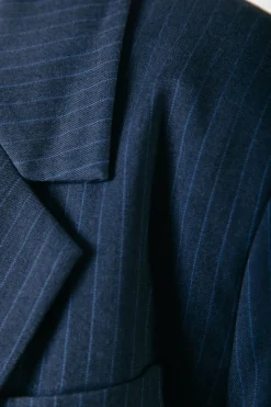 Blazers*Colourful Rebel Gemma Pinstripe Blazer | Dark blue Darkblue