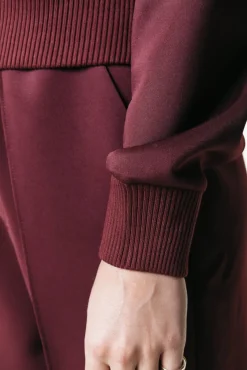 Truien*Colourful Rebel Ilena Zipped Sweat | Port Red Portred