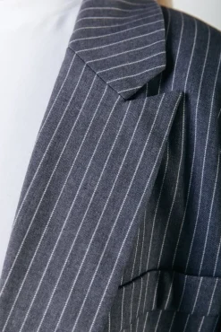 Pakken*Colourful Rebel Jesra Stripe Blazer | Dark grey Darkgrey