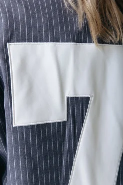 Blazers*Colourful Rebel Jesra Stripe Blazer | Dark grey Darkgrey