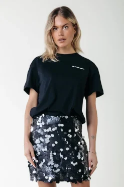 Rokken*Colourful Rebel Jilly Sequins Skirt | Silver grey Silvergrey
