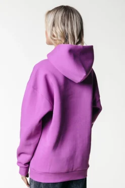 Hoodies*Colourful Rebel Label Hoodie | Violet Pink Violetpink