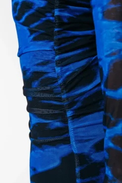 Jurken*Colourful Rebel Maude Animal Mesh Dress | Deep blue Deepblue