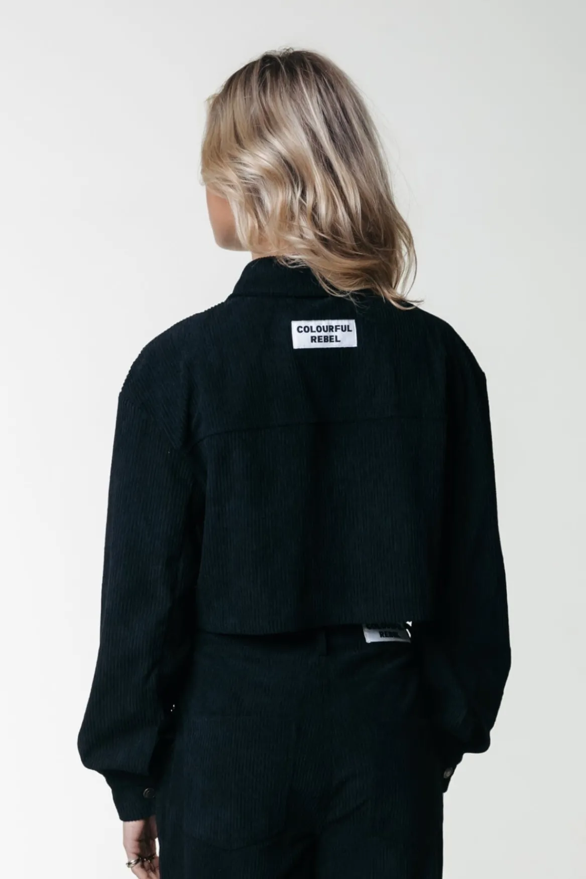 Blouses*Colourful Rebel Olle Corduroy Blouse | Black