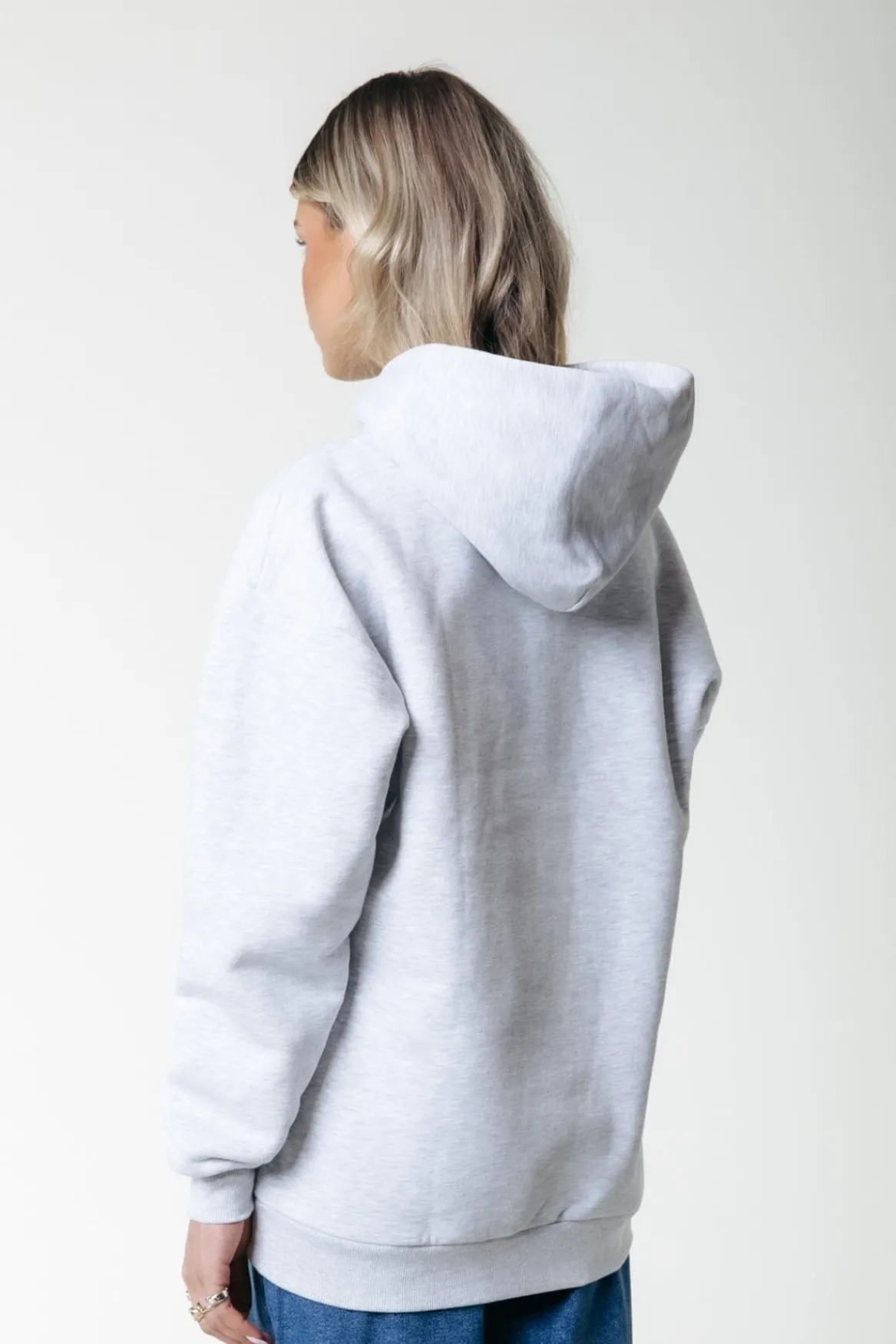 Hoodies*Colourful Rebel Puff Logo Hoodie | Light grey melange Lightgreymelange
