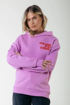 Hoodies*Colourful Rebel Puff Logo Hoodie | Medium Violet Mediumviolet