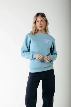 Truien*Colourful Rebel Puff Logo Sweat | Mineral blue Mineralblue