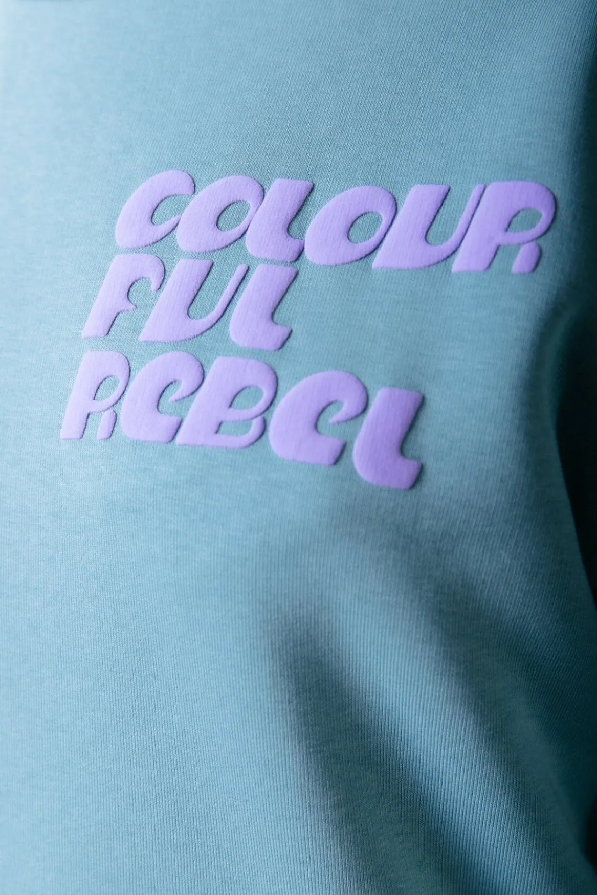Truien*Colourful Rebel Puff Logo Sweat | Mineral blue Mineralblue