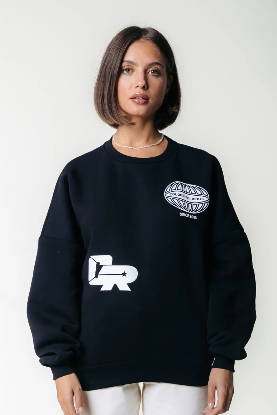 Truien*Colourful Rebel Racer Logo Sweat | Black