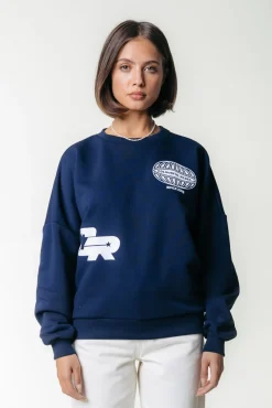 Truien*Colourful Rebel Racer Logo Sweat | Dark Navy Darknavy