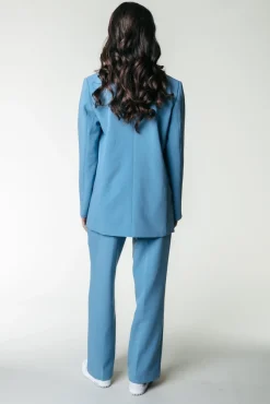 Broeken*Colourful Rebel Rus Straight Pants | Adriatic Blue Adriaticblue