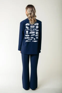Pakken*Colourful Rebel Rus Straight Pants | Dark Navy Darknavy