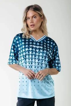 T-shirts*Colourful Rebel Tayla State Champ Football T-Shirt | Canal blue Canalblue