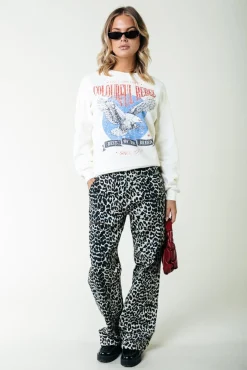 Broeken*Colourful Rebel Tinsley Denim Worker Pants | Beige
