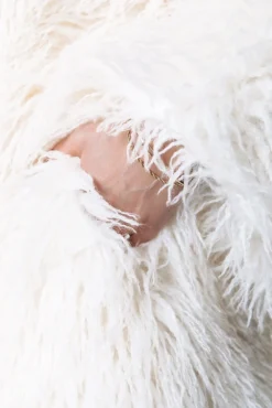 Jassen|Blazers*Colourful Rebel Ulla Faux Fur Coat | Off white Offwhite
