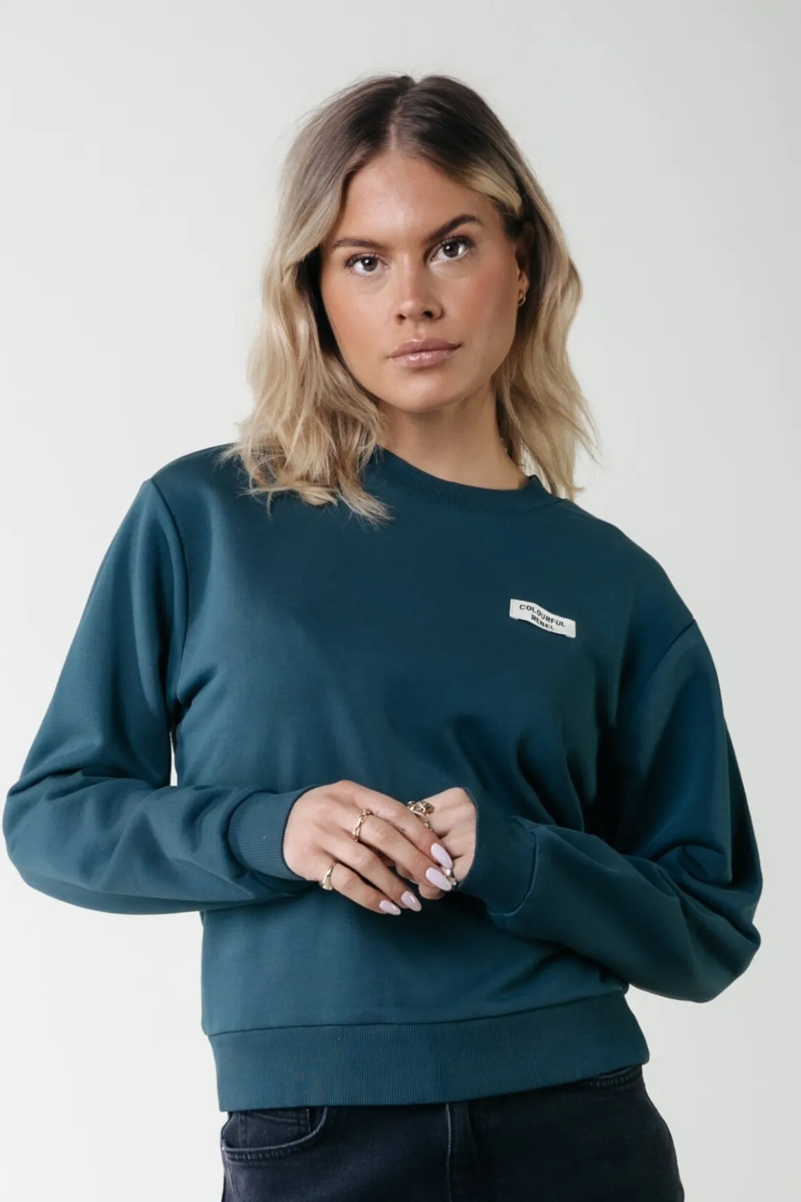 Truien*Colourful Rebel Uni Label Sweat | Atlantic green Atlanticgreen
