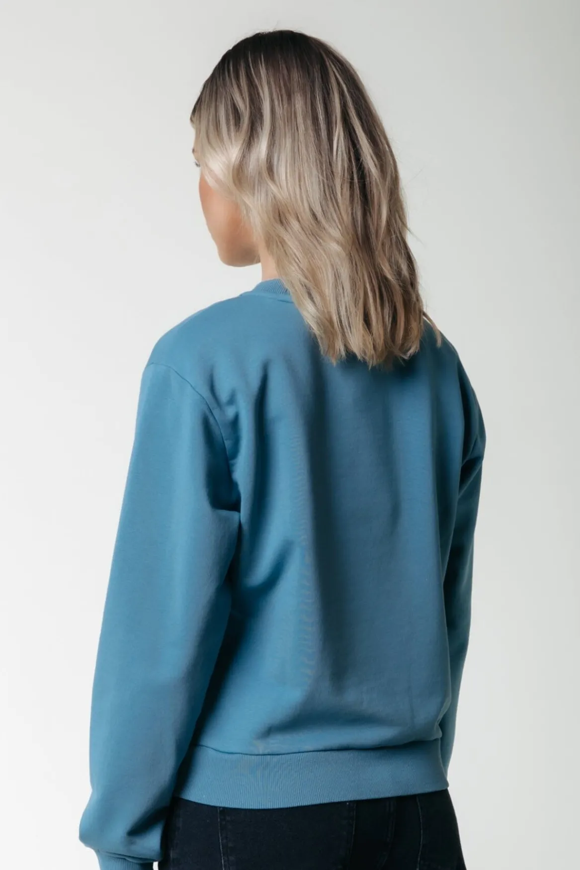 Truien*Colourful Rebel Uni Label Sweat | Soft petrol Softpetrol