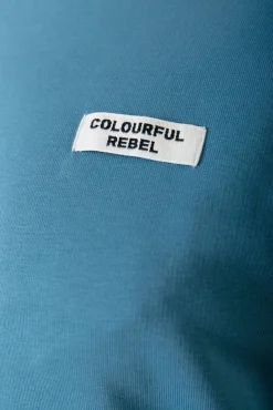 Truien*Colourful Rebel Uni Label Sweat | Soft petrol Softpetrol