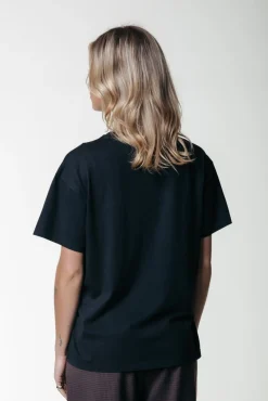 T-shirts*Colourful Rebel Uni Label T-shirt | Black
