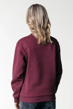 Truien*Colourful Rebel Wave Logo Sweat | Port Red Portred