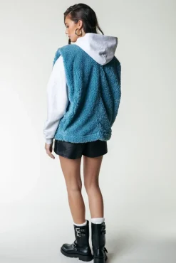 Jassen|Blazers*Colourful Rebel Yoni Teddy Gilet | Adriatic Blue Adriaticblue