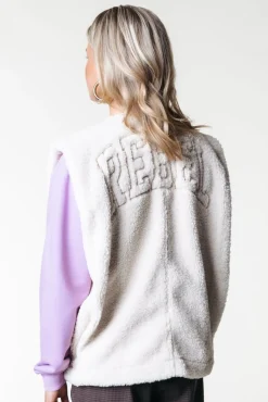 Jassen|Blazers*Colourful Rebel Yoni Teddy Gilet | Off white Offwhite